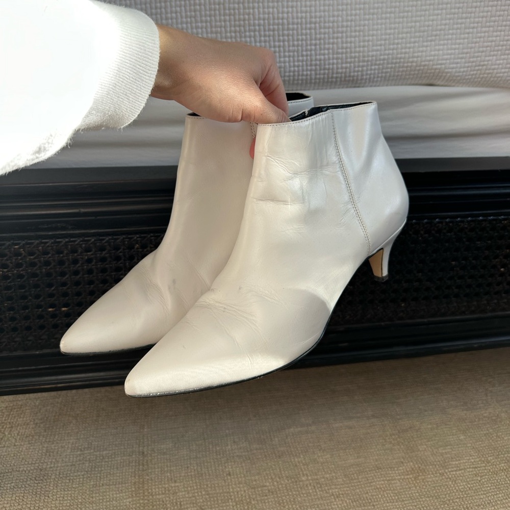 Sam Edelman White Booties